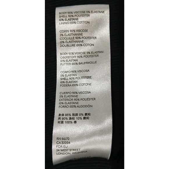 FREE PEOPLE Long Sleeve Black Crop Top w/ Back Floral Ties Size XLarge - Picture 7 of 7